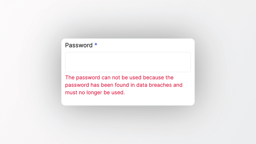 breached password